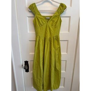 Abercrombie & Fitch Lime Green Midi Dress